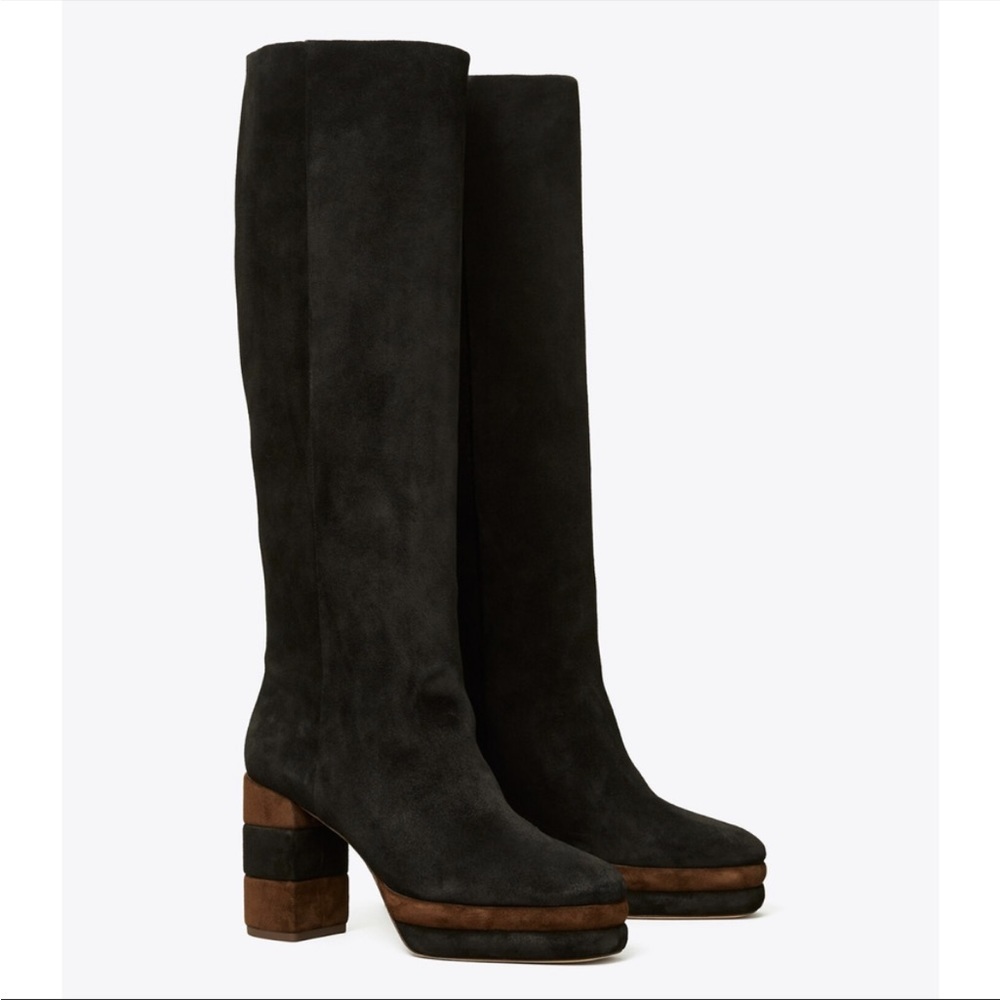 Tory Burch Platform Tall Knee High Boot